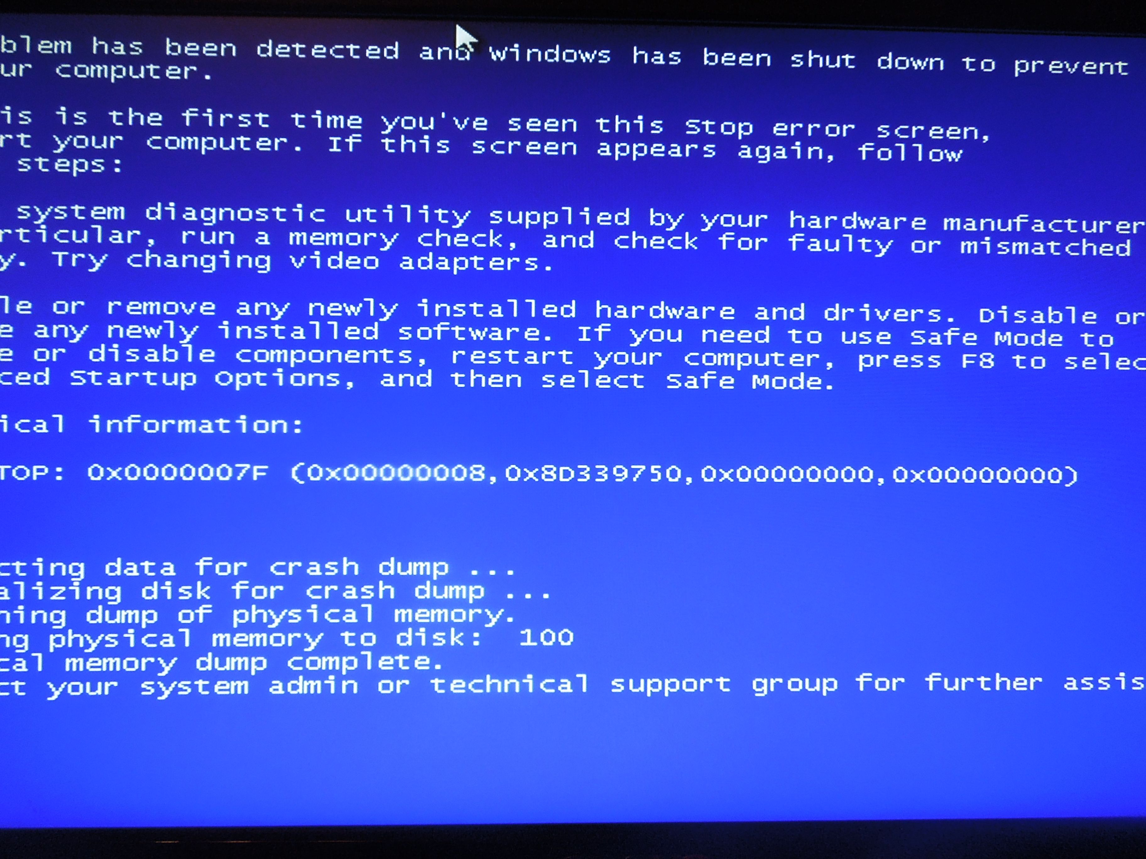 我的电脑蓝屏是怎么回事啊,怎么解决呢?