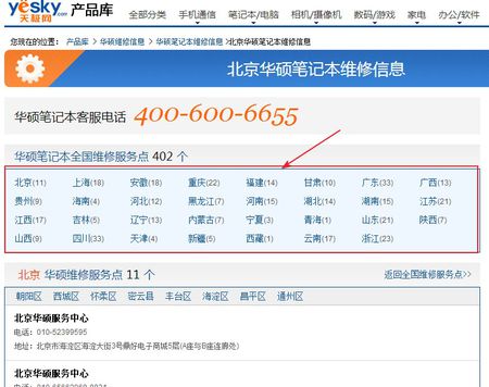 哪位說說上海華碩筆記本售後服務地址在哪裏？