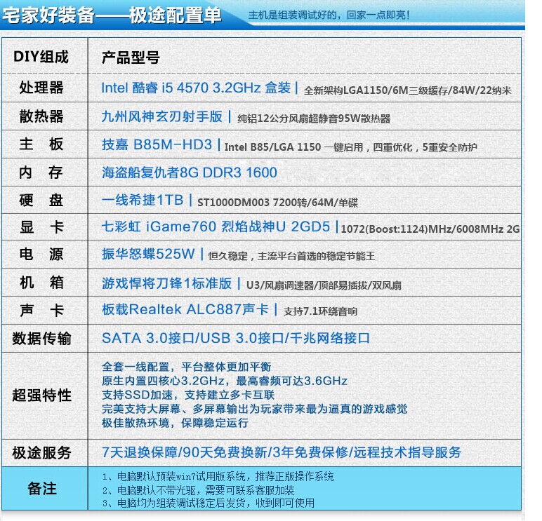 華碩組裝機配置單哪位可以提供一下嗎？