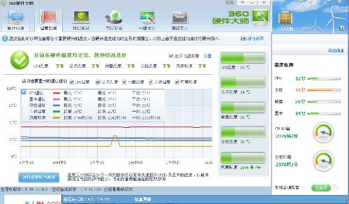 我想知道360怎麼看硬件溫度