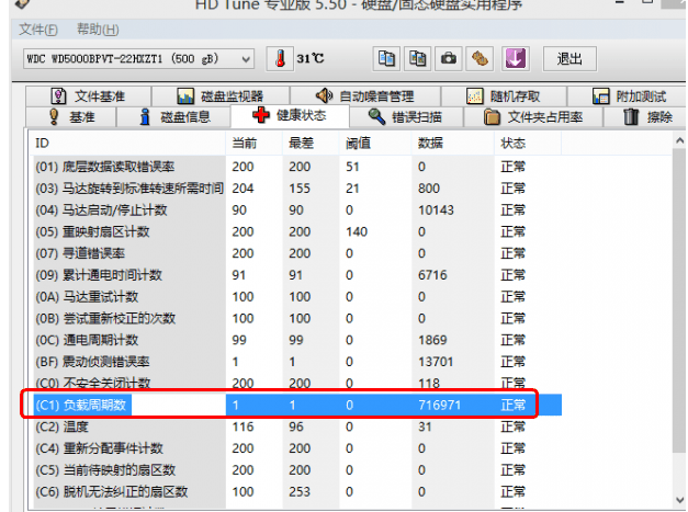 硬盘c1值是什么意思？