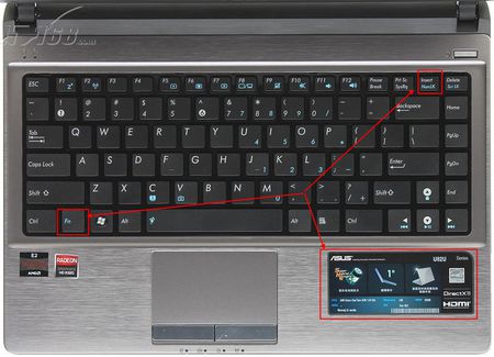 華碩筆記本鍵盤布局是怎樣？