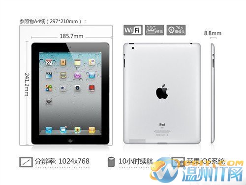 ipad3的分辨率有多大？