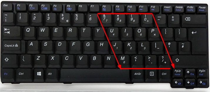 鍵盤數字鍵隻有56能用其它的打不出來