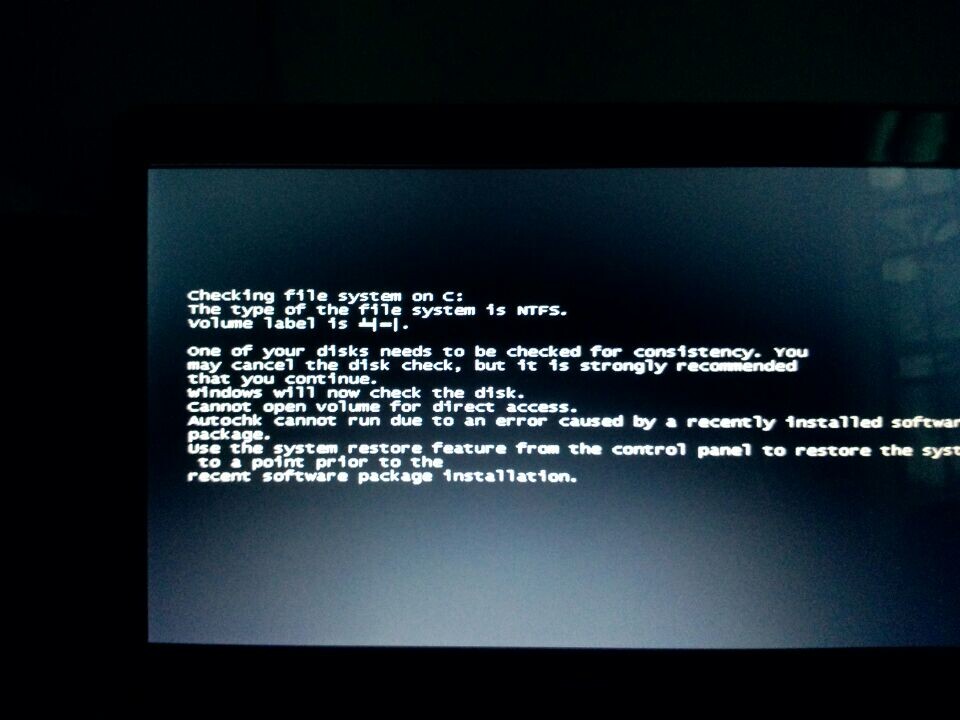 电脑开机问题