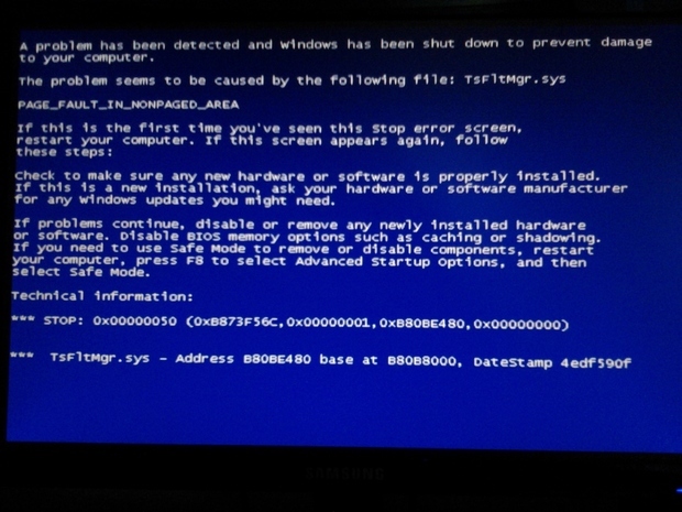 電腦開機藍屏代碼00000008E怎麼回事