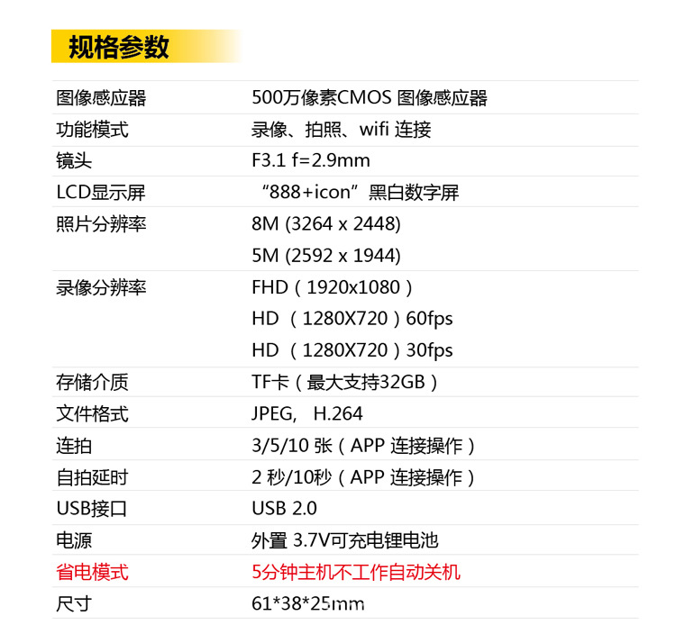 求解运动摄像机防水等级是怎么划分的？