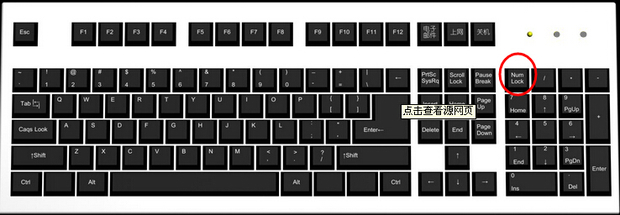 numlock是亮点电脑的小键盘不能用了怎么办
