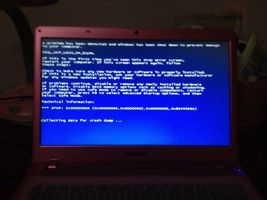 三星笔记本电脑蓝屏了开不了机怎么办？