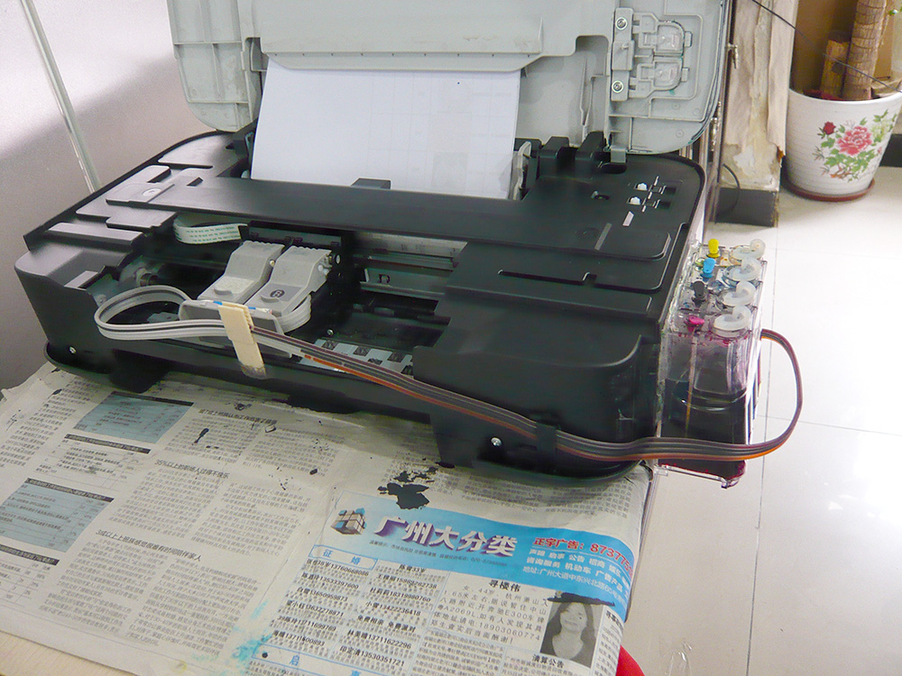 请教下佳能打印连供如何安装改造？