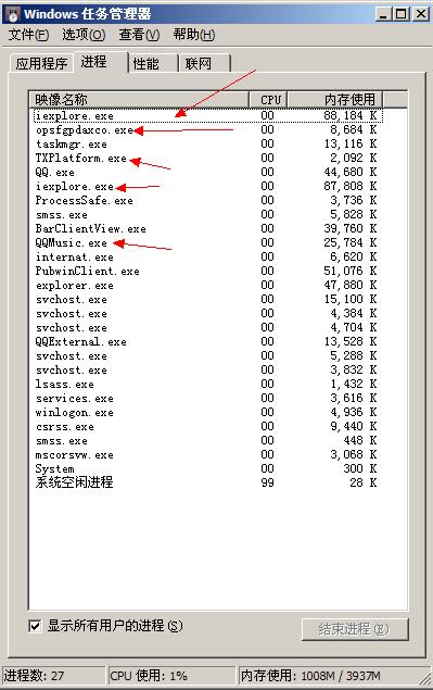 大家來說說電腦裏那些進程可以關