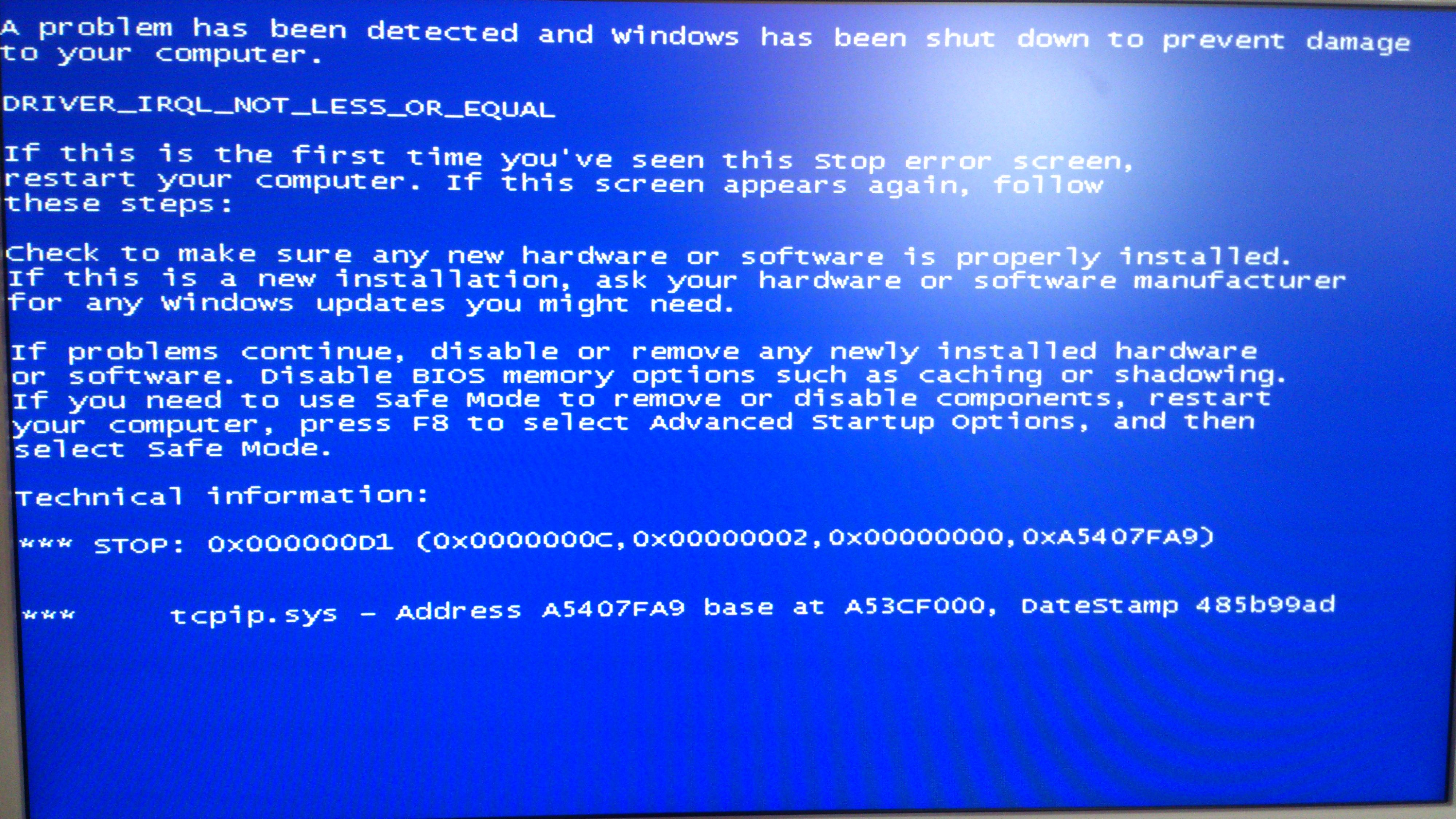 装的win7，经常蓝屏，，是系统问题，还是硬件问题，，刚配的电脑。急急急
蓝屏代码1e