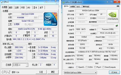 4200U筆記本CPU參數