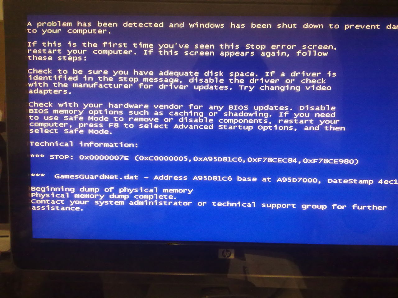 电脑蓝屏报错7e usb83973.sys