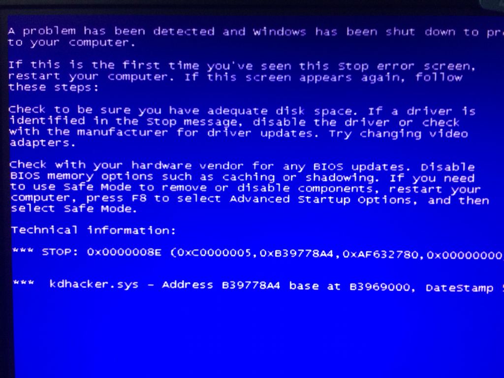 电脑蓝屏0000006B怎么回事啊？