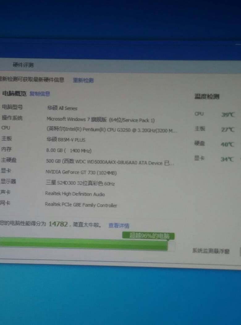 i3 4150显卡750ti玩cf卡屏