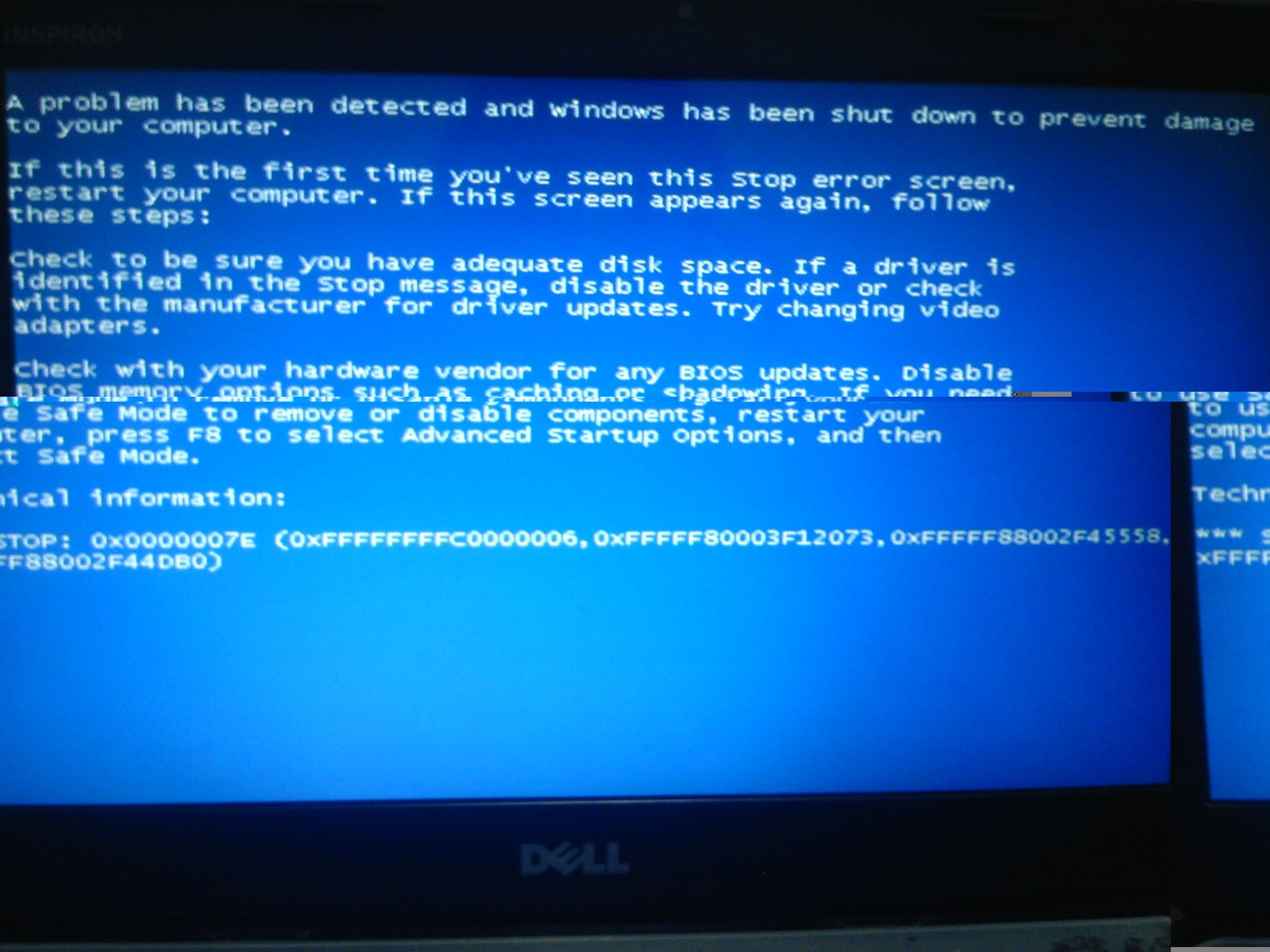 电脑重装win7系统后无法开机，蓝屏。请问是什么原因，怎么解决？