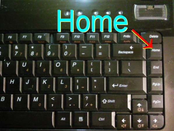 知道的说一说键盘上home键的作用是什么？