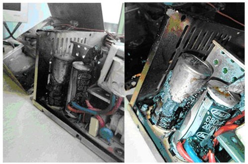 电脑台式机电源里边的电容一般能用几年不会爆浆