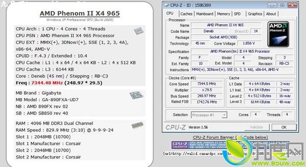AMD 960T BIOS超频3.4GhzF10保存之后显示1.7Ghz