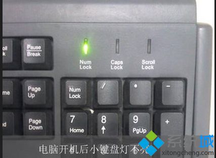 全新安装系统后小键盘灯不亮