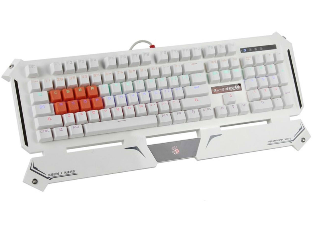 血手幽灵光轴三代B975光轴键盘是有线键盘吗？