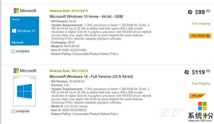 Windows 10正式版售价多少钱？(1)