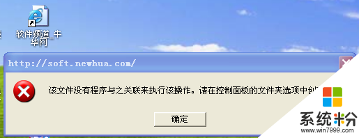 該文件沒有程序與之關聯來執行該操作。請在控製麵板的文件夾選項中創建關聯。(圖1)