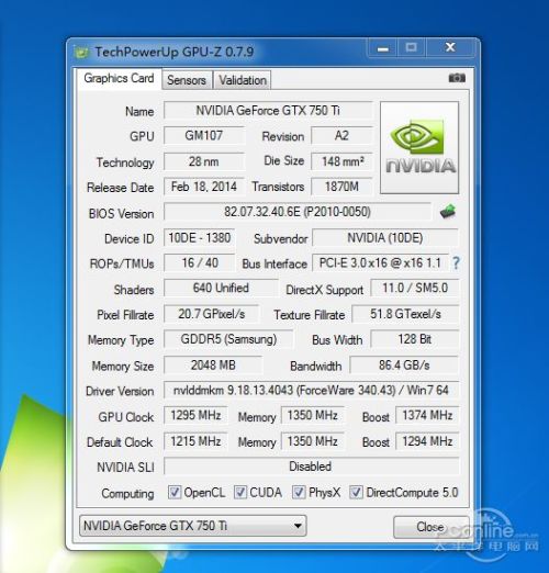NVIDIA GeForce GTX 750 Ti 这个卡是真假的？求鉴定！！！(1)