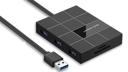 电脑USB口就两个，怎么能让电脑同时插多个U盘或SD卡？(24)