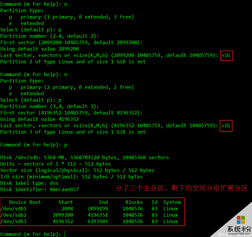 7.安裝Linux的方法有哪些？如何分區（fdisk命令）?必須有哪兩個分區?(圖1)