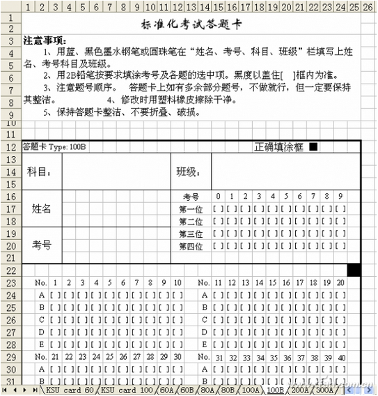 答題卡試卷在書寫區弄破了幾豪米的小洞，電腦還能閱卷嗎？(圖1)