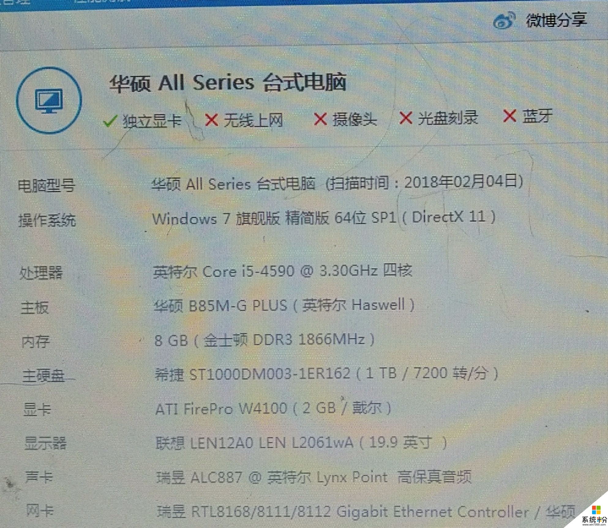 这个配置能干什么啊，好些时候的电脑了，手机拍的，放大看哦。(图1)