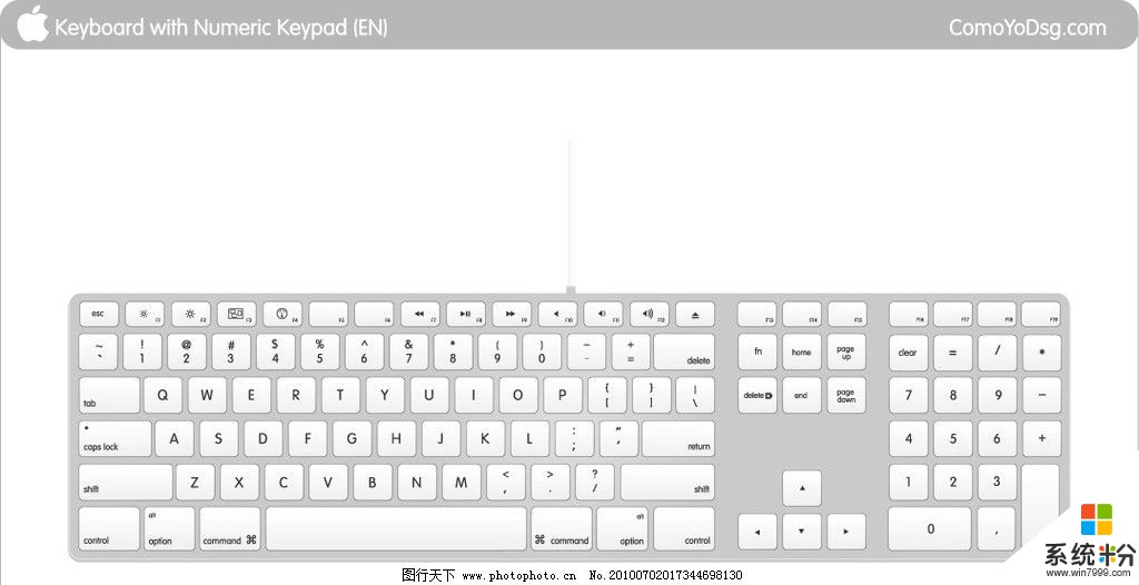 苹果电脑win7键盘，找不到屏幕照相(图1)