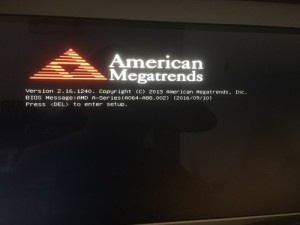电脑开机之后出现 American Megatrends以后就不动了怎么解决(图1)