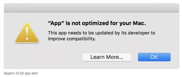 苹果MacOS将不再支持32-bit APP？(2)