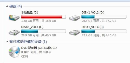 我的电脑现在是Win7,CDEF盘，我想装Win8.1，请问会格式化所有磁盘还是只格C盘？(图1)
