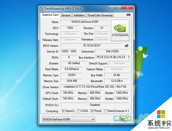 能让NVIDIA GeForce 610m占用内存变为显存吗(图1)