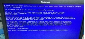 电脑蓝屏，无法操作和关机怎么办？(1)