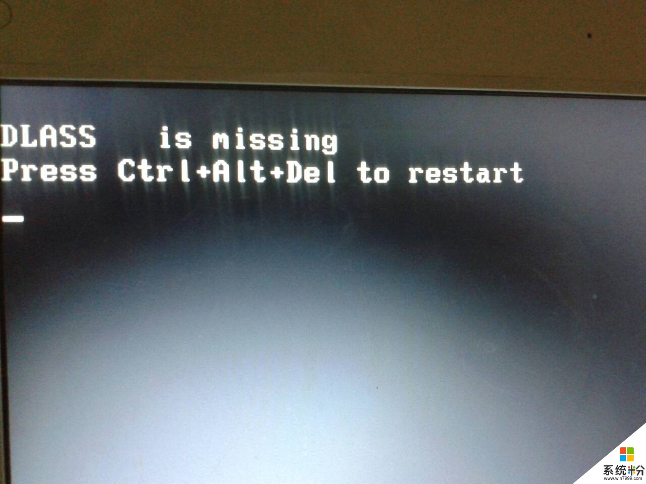 为什么我家的电脑开机显示pressctrl alt deltorestart