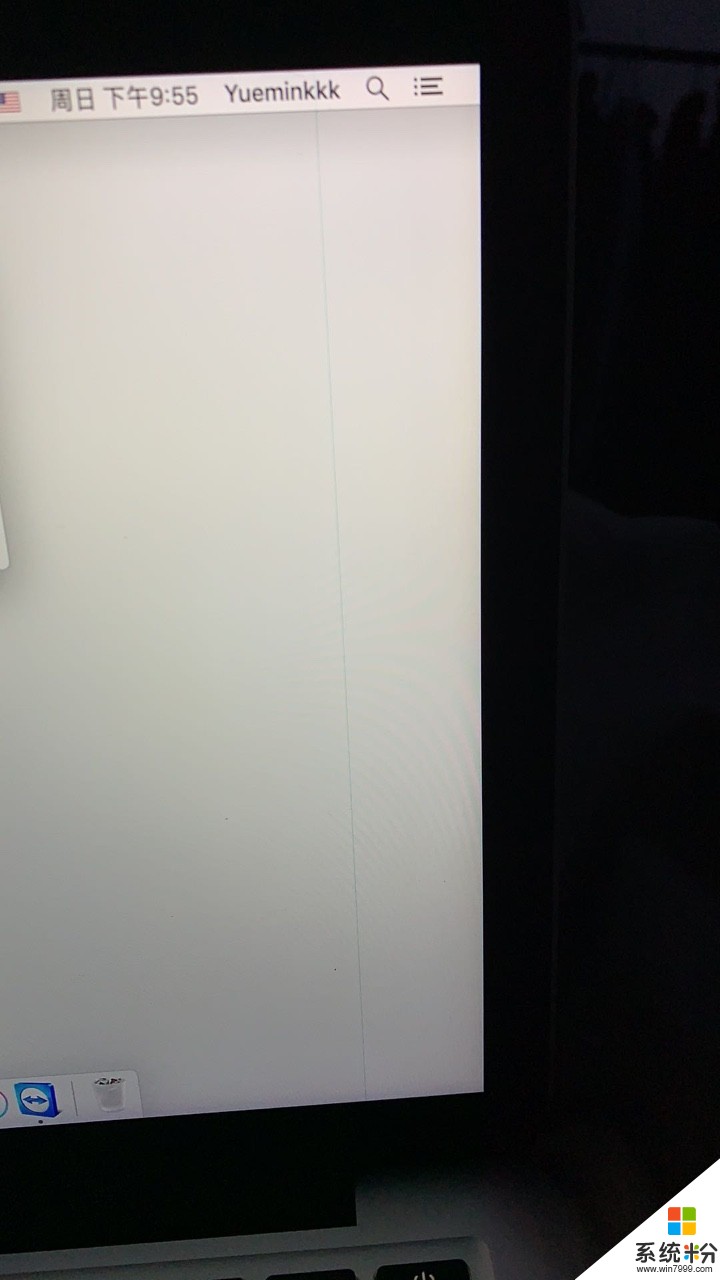 苹果笔记本屏幕时有时无的竖线(图1)