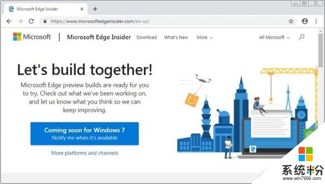 Windows 7上可以安装使用新版Edge吗？(图1)