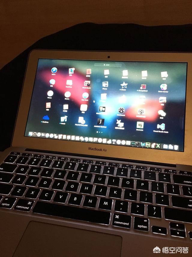 苹果笔记本mac pro，为啥用酒擦了一下，开机的时候出现几个线条后就黑屏了怎么回事？(3)