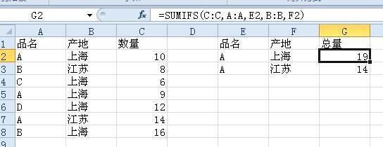 Excel中sumif函数和sumifs函数进行条件求和的异同(图1)