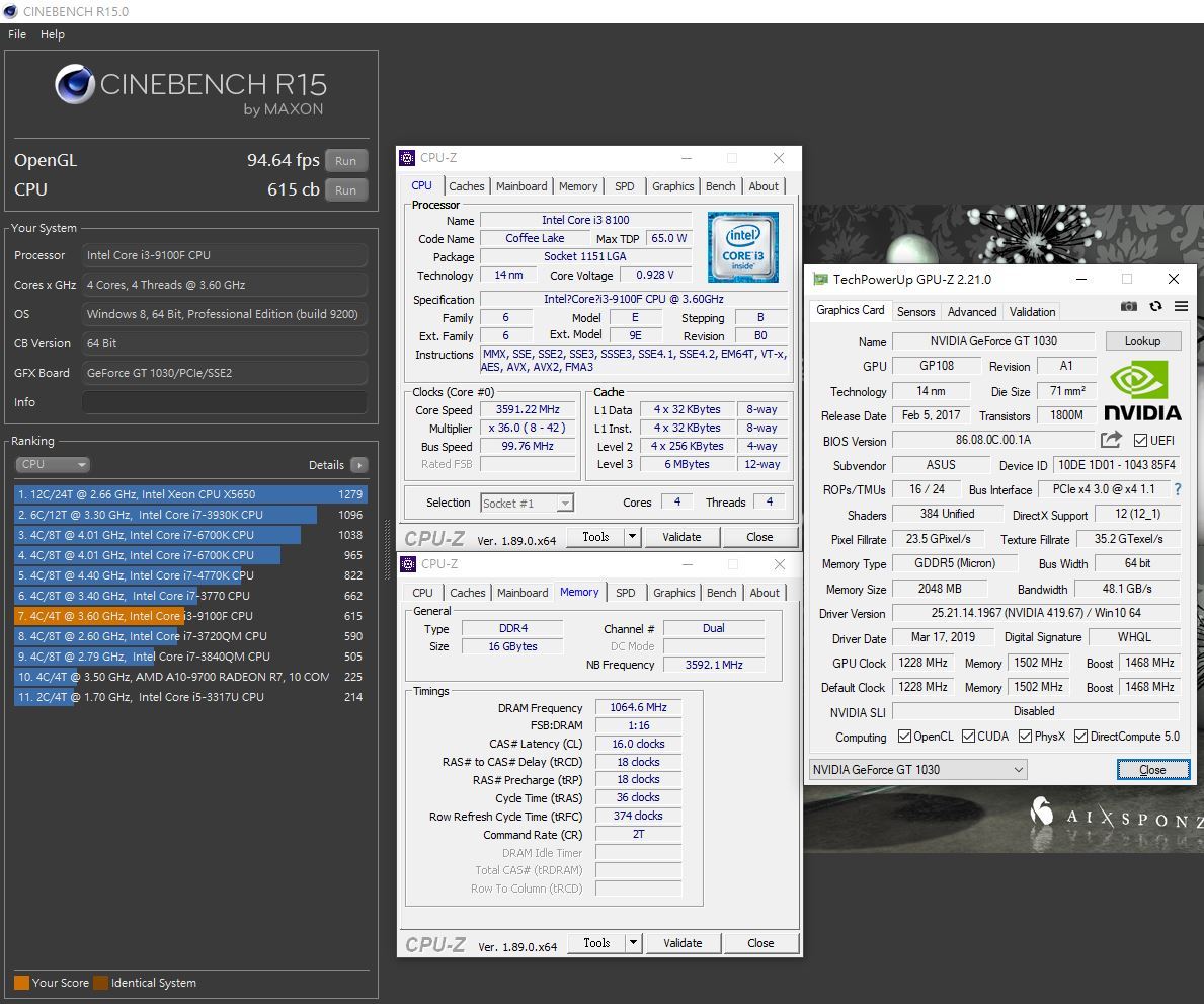 AMD Ryzen3 1200和英特尔i3 9100F单核和多核性能分别差多少(图1)