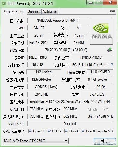 gtx960具有1024cuda核心,基础频率1127mhz,最高频率1178mhz,用的2g或