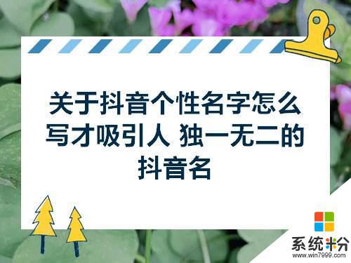 带货抖音名字怎么写吸引人